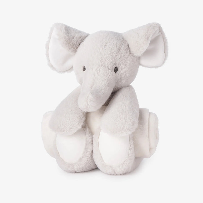 ELEGANT BABY: ELEPHANT BEDTIME HUGGIE PLUSH TOY WITH BLANKET - 30" X 40"