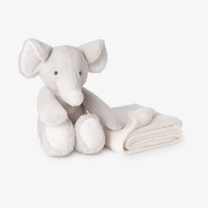 ELEGANT BABY: ELEPHANT BEDTIME HUGGIE PLUSH TOY WITH BLANKET - 30" X 40"