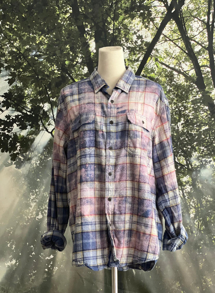 LEMONAID: OCEAN SUNSET ACID DUSTED FLANNEL