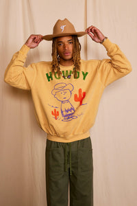 PEOPLE OF LEISURE: PEANUTS COWBOY CHARLIE SWEATSHIRT