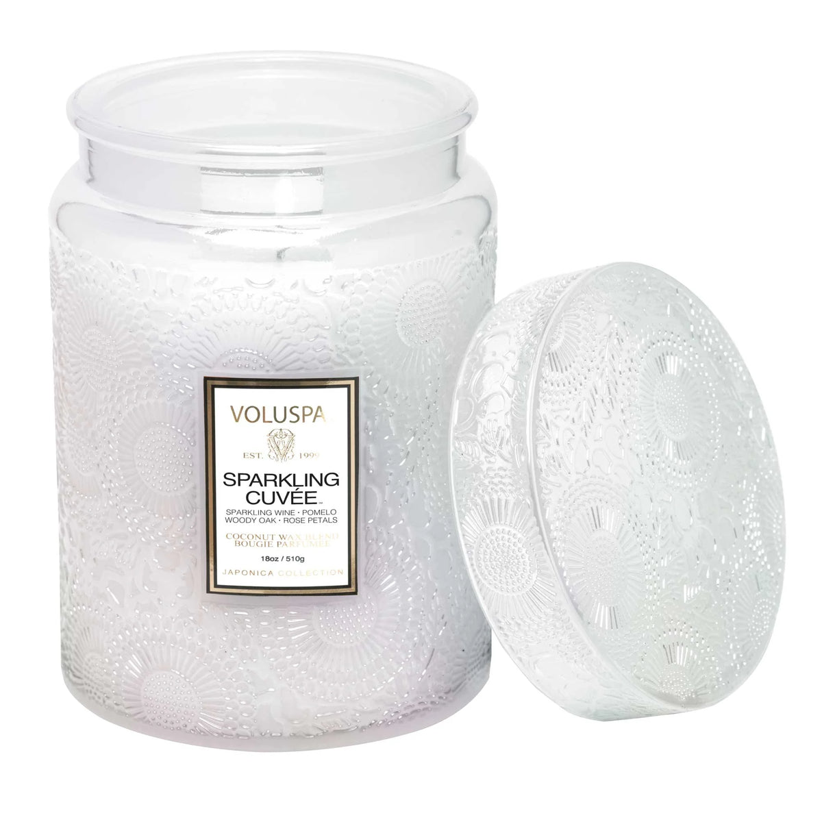 VOLUSPA: SPARKLING CUVÉE LARGE JAR CANDLE - 18 OZ