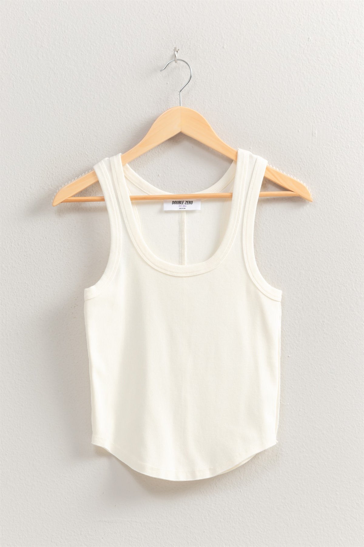 ACID WASHED TANK TOP - CREAM
