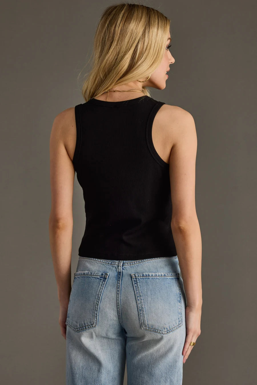 PANACHE APPAREL: SUPPORT LIVE MUSIC TANK TOP - BLACK