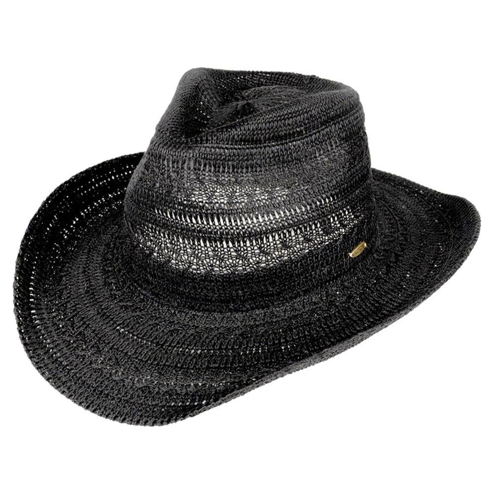 KNITTED COWBOY HAT WITH PATTERN