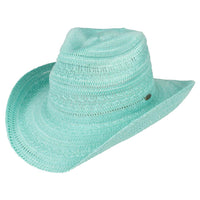 KNITTED COWBOY HAT WITH PATTERN