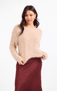 SADIE & SAGE: KENDRA FUZZY SWEATER