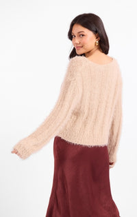 SADIE & SAGE: KENDRA FUZZY SWEATER