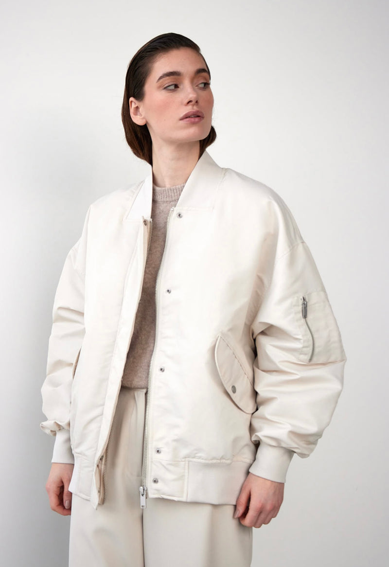 WITHBLACK: KALLY BOMBER JACKET - BIRCH