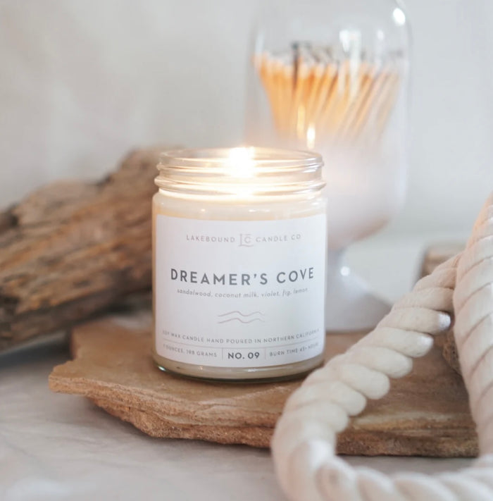 LAKEBOUND CANDLE CO: DREAMER'S COVE SOY CANDLE