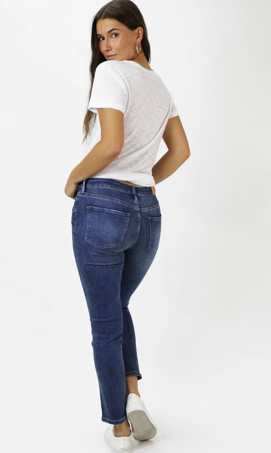 DEAR JOHN: BLAIRE HIGH RISE ANKLE SLIM STRAIGHT JEANS - SOUTH BAY