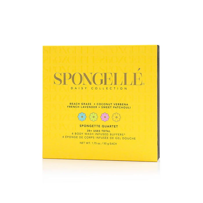 SPONGELLE: SPONGETTE QUARTET GIFT SET 2 - DAISY COLLECTION (4-PACK)