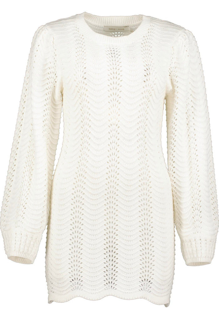 BISHOP + YOUNG: CARSON SWEATER DRESS - PORCELAIN