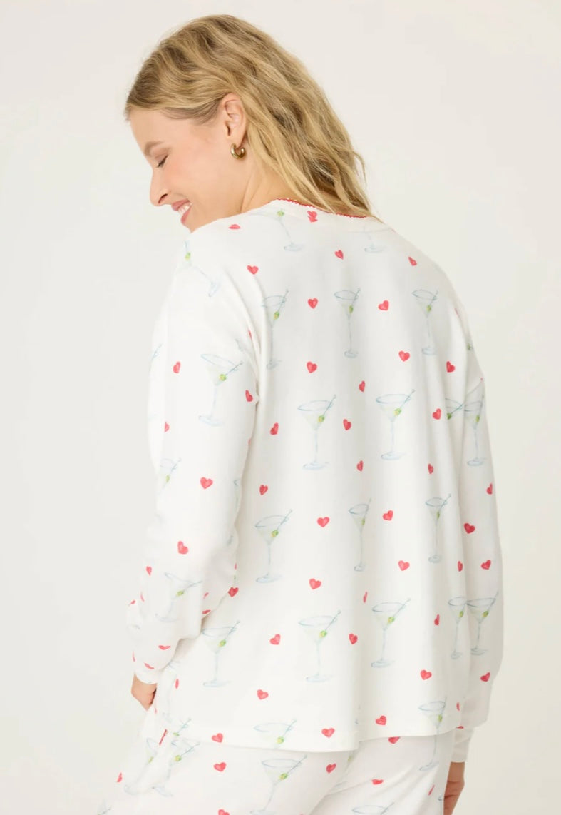 PJ SALVAGE: HOLIDAY HAPPY HOUR SHORT AND LONG SLEEVE SET