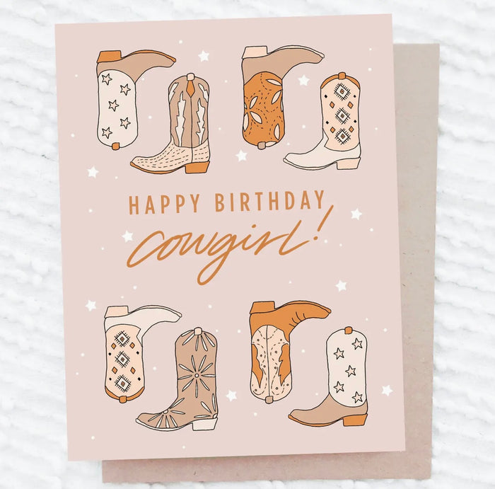 MADDON PAPER CO: HAPPY BIRTHDAY COWGIRL GREETING CARD