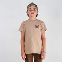 TINY WHALES: COOL IT COWBOY TEE - SAND