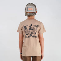 TINY WHALES: COOL IT COWBOY TEE - SAND