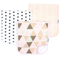 COPPER PEARL: BLUSH PREMIUM BURP CLOTHS (3-PACK)