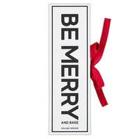 SANTA BARBARA DESIGN STUDIO: “BE MERRY” RED HANDLED DESSERT SERVER BOOK BOX