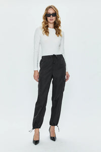 PISTOLA: JADE LIGHTWEIGHT CARGO TROUSER - BLACK