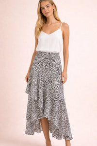 RESET BY JANE: ASYMMETRICAL LEOPARD SKIRT