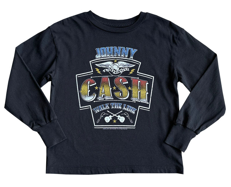 ROWDY SPROUTS: JOHNNY CASH ORGANIC LONG SLEEVE TEE