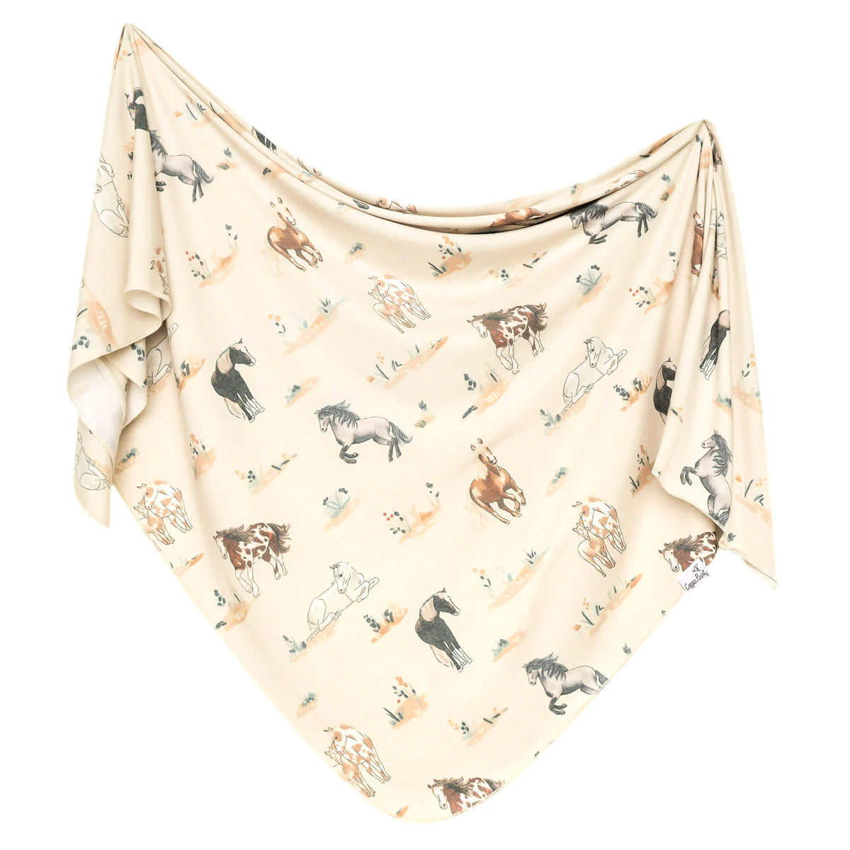 COPPER PEARL: MONTANA KNIT SWADDLE BLANKET