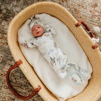 COPPER PEARL: BOONE NEWBORN KNOTTED GOWN