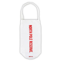 SANTA BARBARA DESIGN STUDIO: CANVAS WINE BAG - “NORTH POLE RESERVE”