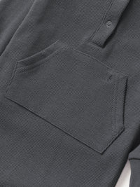 LITTLE BIPSY: WAFFLE ROMPER - SHADOW