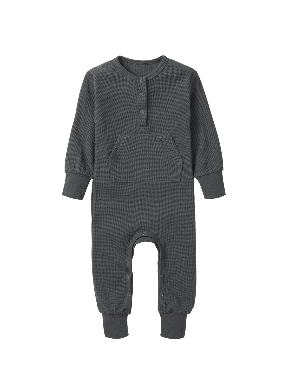 LITTLE BIPSY: WAFFLE ROMPER - SHADOW