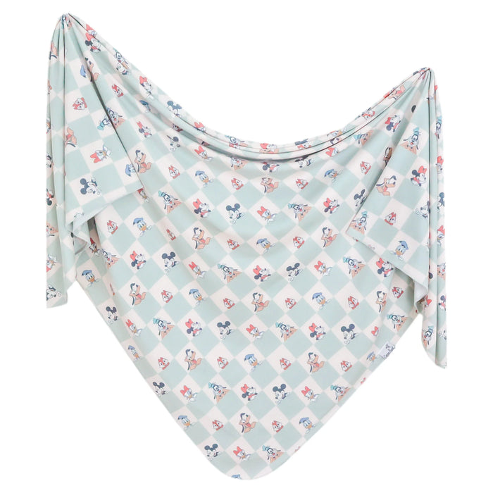 COPPER PEARL: MICKEY MOUSE AND FRIENDS KNIT SWADDLE BLANKET
