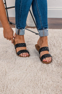 BLOWFISH: ZELLE BRAIDED SANDALS - BLACK MANDALA