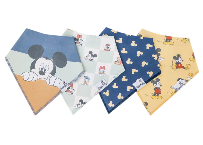 COPPER PEARL: MICKEY MOUSE AND FRIENDS BABY BANDANA BIBS (4-PACK)
