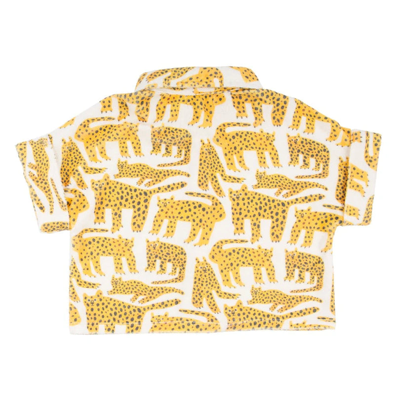 MIKI MIETTE: DREW BOXY BUTTON DOWN - CHEETAH