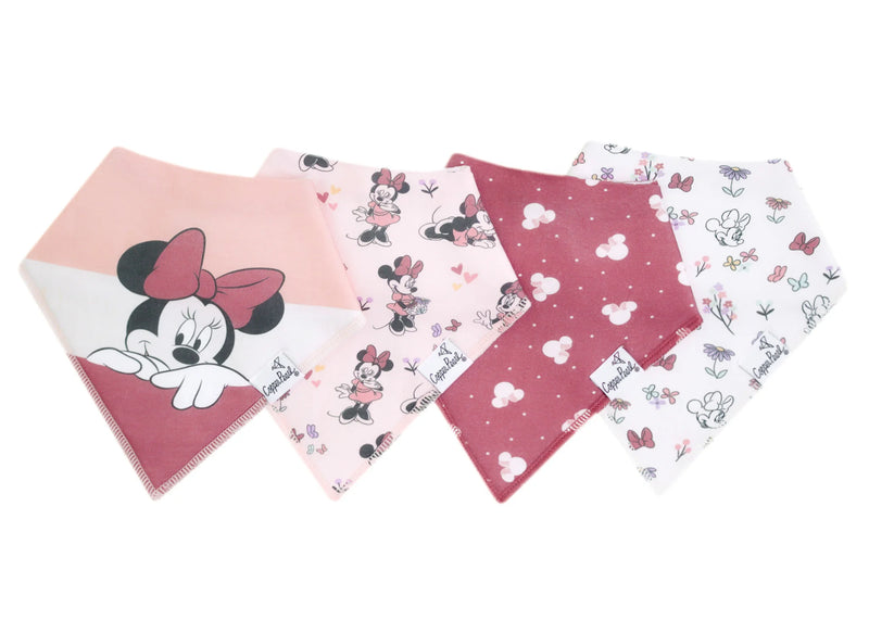 COPPER PEARL: MINNIE MOUSE BANDANA BIB SET (4-PACK)