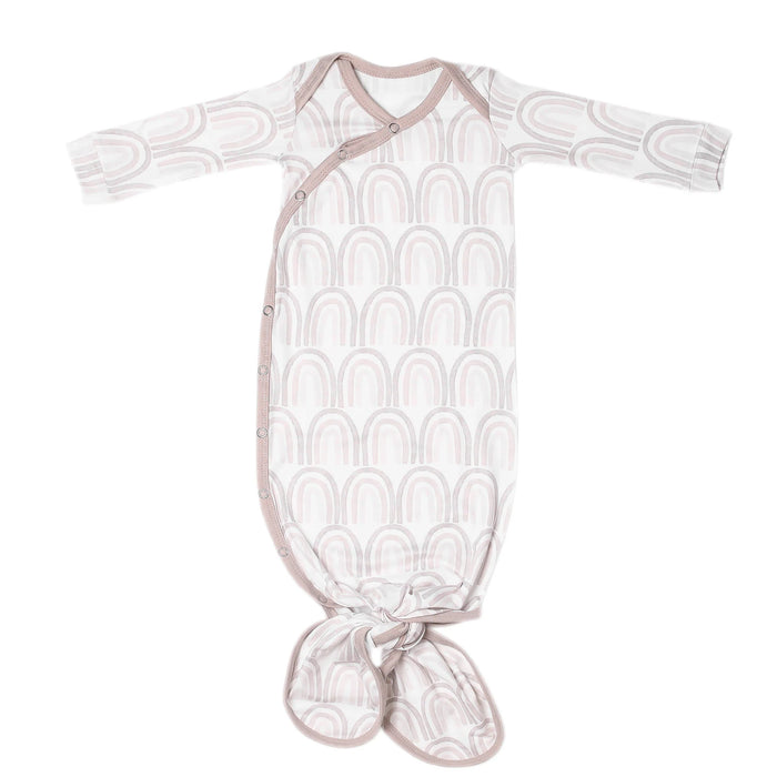 COPPER PEARL: BLISS NEWBORN KNOTTED GOWN