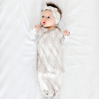 COPPER PEARL: BLISS NEWBORN KNOTTED GOWN
