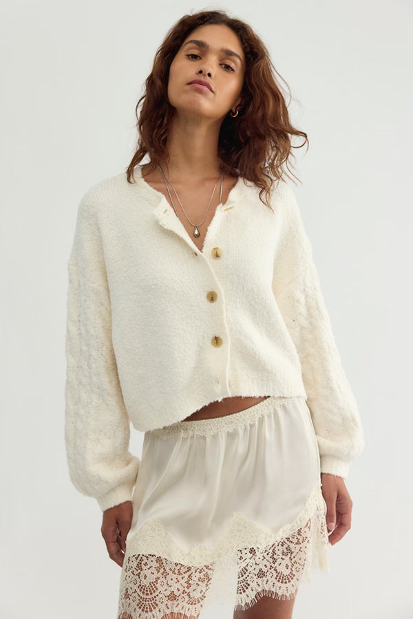 FREE PEOPLE: THISTLE CARDI - SUGAR SWIZZLE