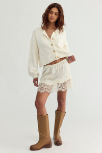 FREE PEOPLE: THISTLE CARDI - SUGAR SWIZZLE