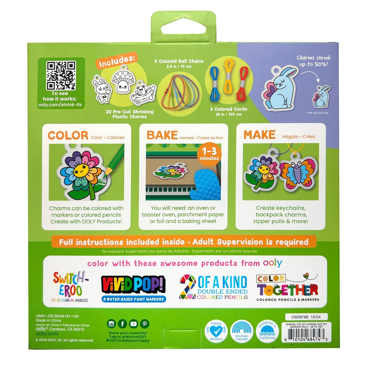 SHRINK ITS: DIY SHRINK ART KIT - GARDEN PALS