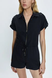 PISTOLA: MEG ZIP FRONT ROMPER - FADE TO BLACK