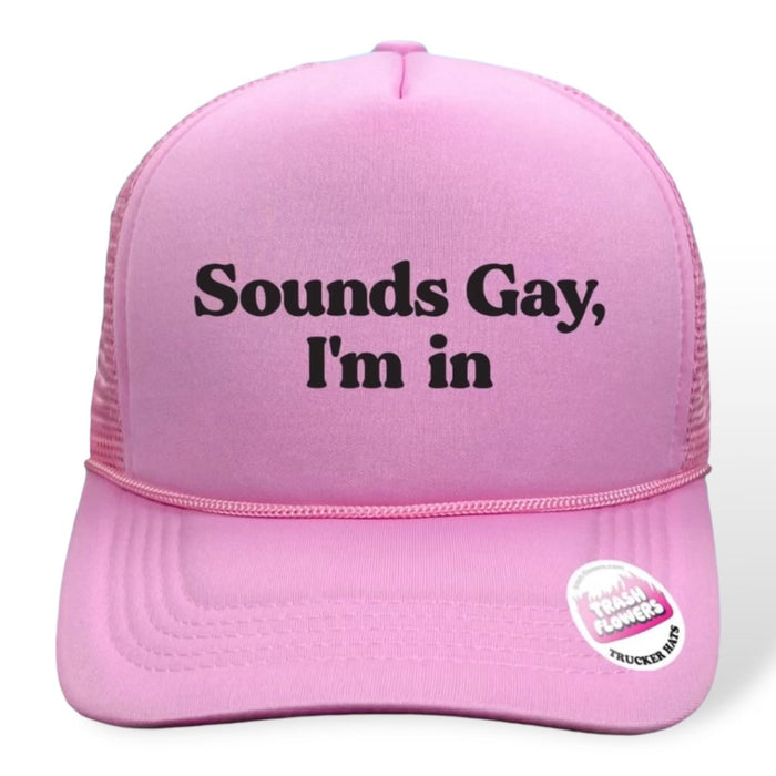 SOUNDS GAY I'M IN. TRUCKER HAT