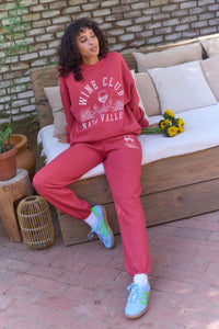 PROJECT SOCIAL T: WINE CLUB JOGGER - HIBISCUS