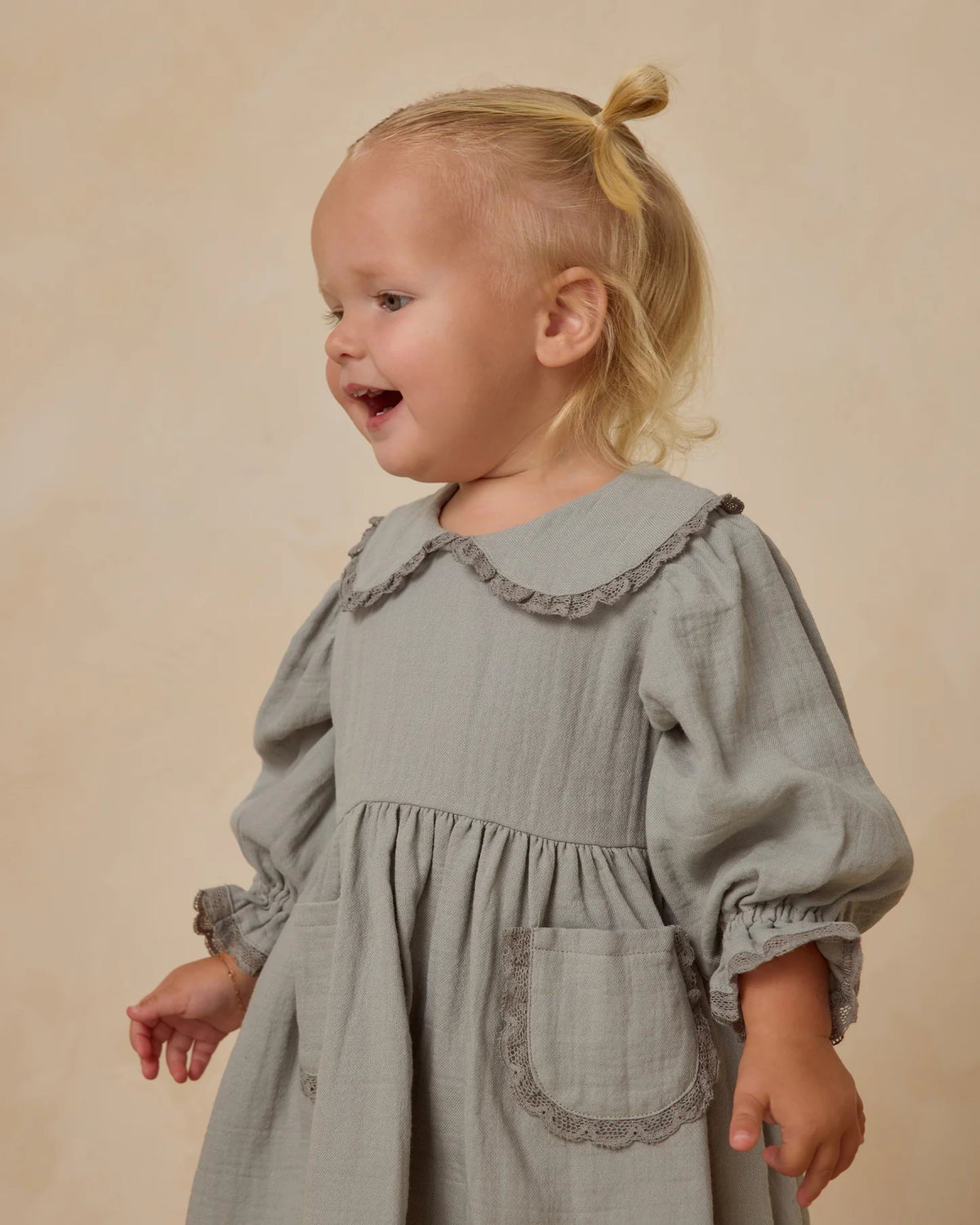QUINCY MAE: MARISOL DRESS || STEEL BLUE