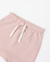 QUINCY MAE: WRAP TOP + FOOTED PANT SET || ROSE