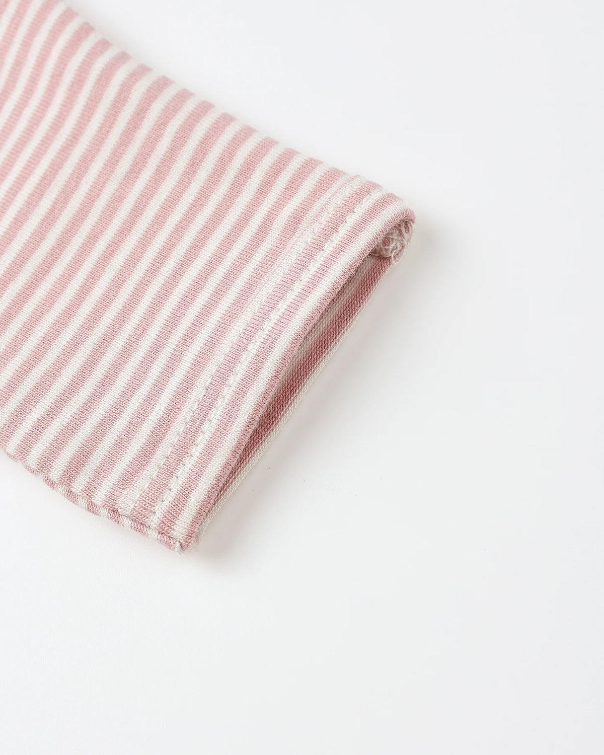 QUINCY MAE: SIDE SNAP BODYSUIT + PANT SET || ROSE MICRO STRIPE