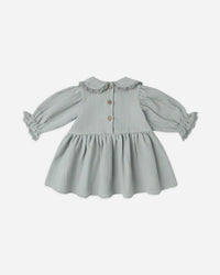 QUINCY MAE: MARISOL DRESS || STEEL BLUE