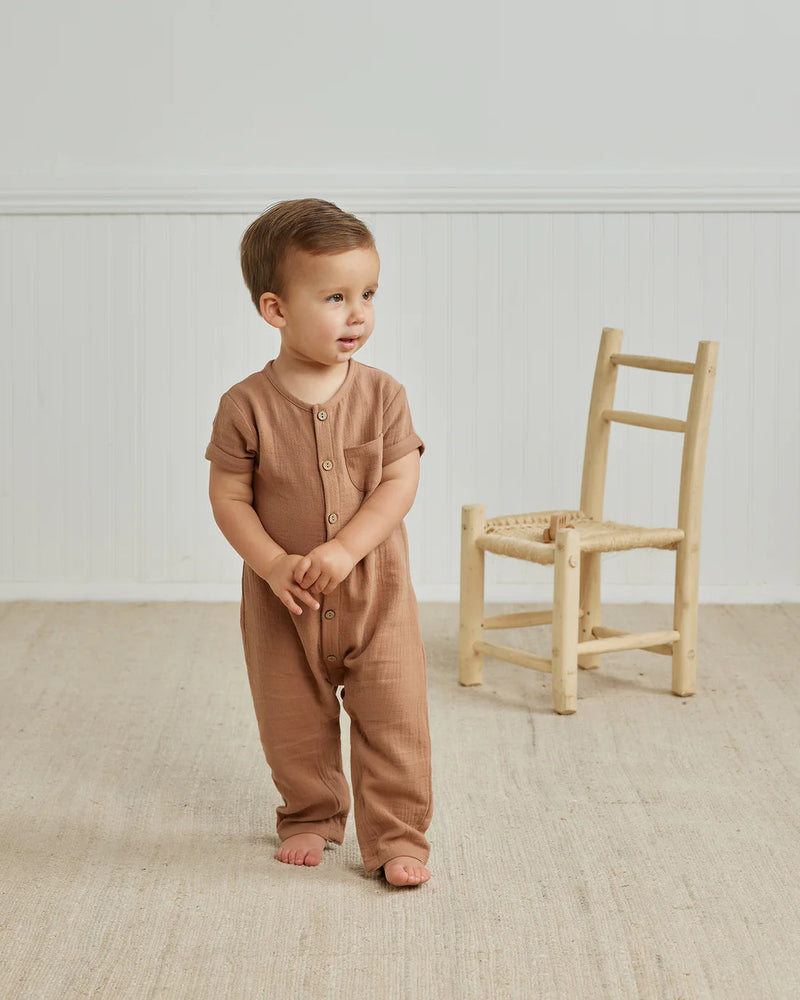 QUINCY MAE: CHARLIE JUMPSUIT - CLAY