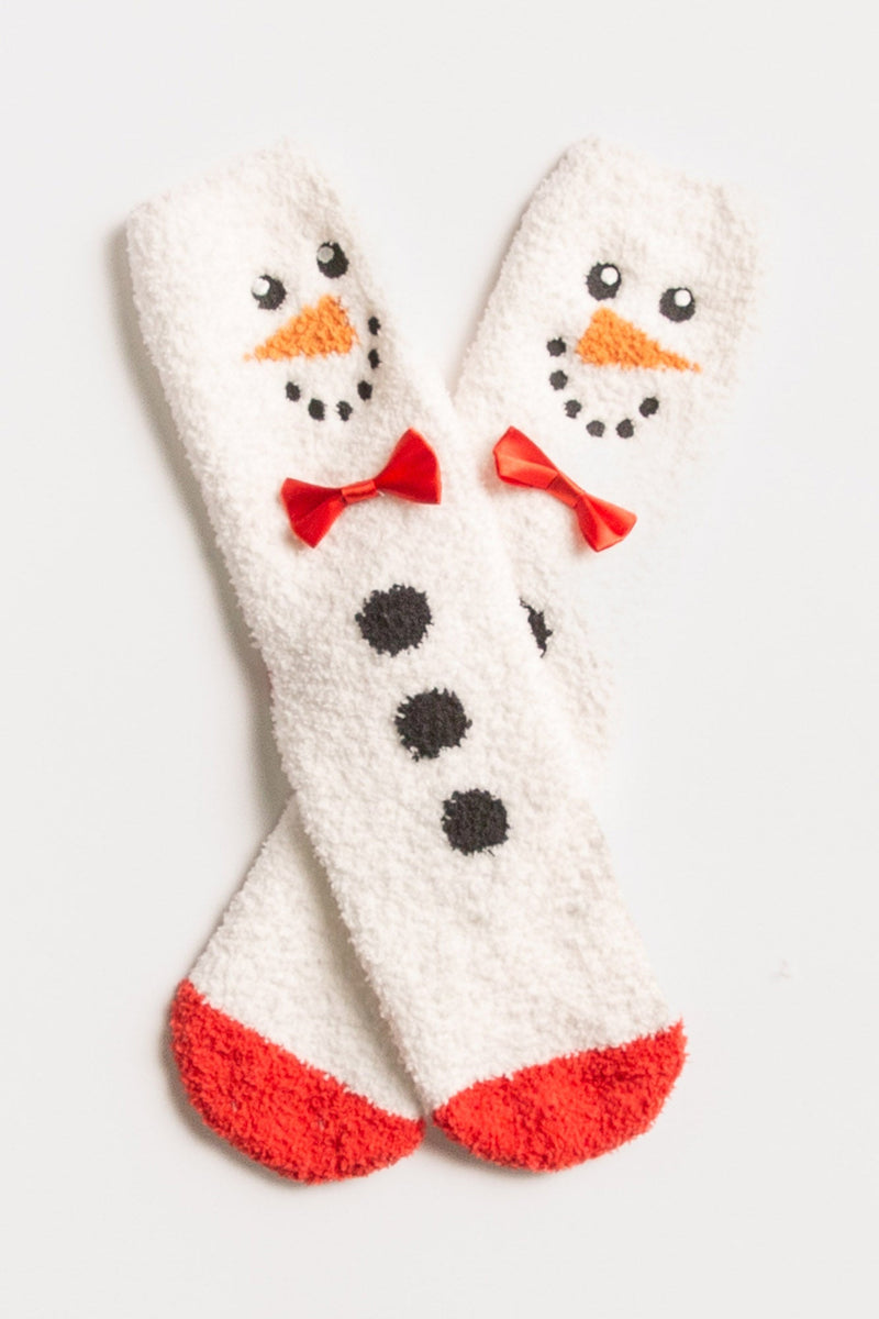 PJ SALVAGE: FUN SOCKS - SNOWMAN