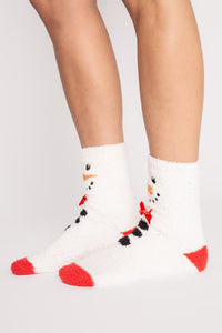 PJ SALVAGE: FUN SOCKS - SNOWMAN